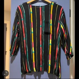 Vintage Lynn French neon top